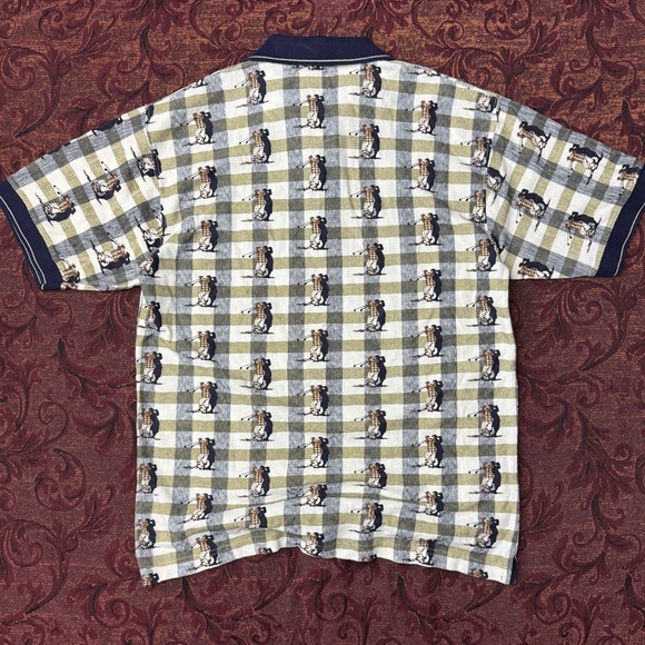 90s Penman’s AOP Cotton Golf Polo - Picture 2 of 3